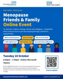 Homerton Menopause Friends & Family Event Image